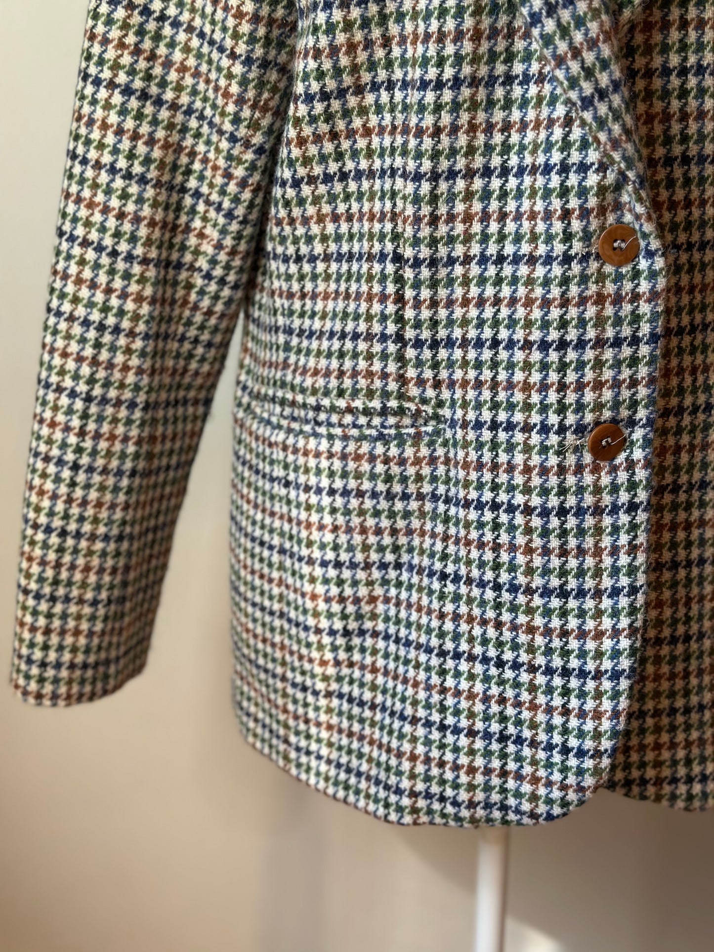 Veste de blazer en laine Ralph en laine à motif pied-de-poule T.36