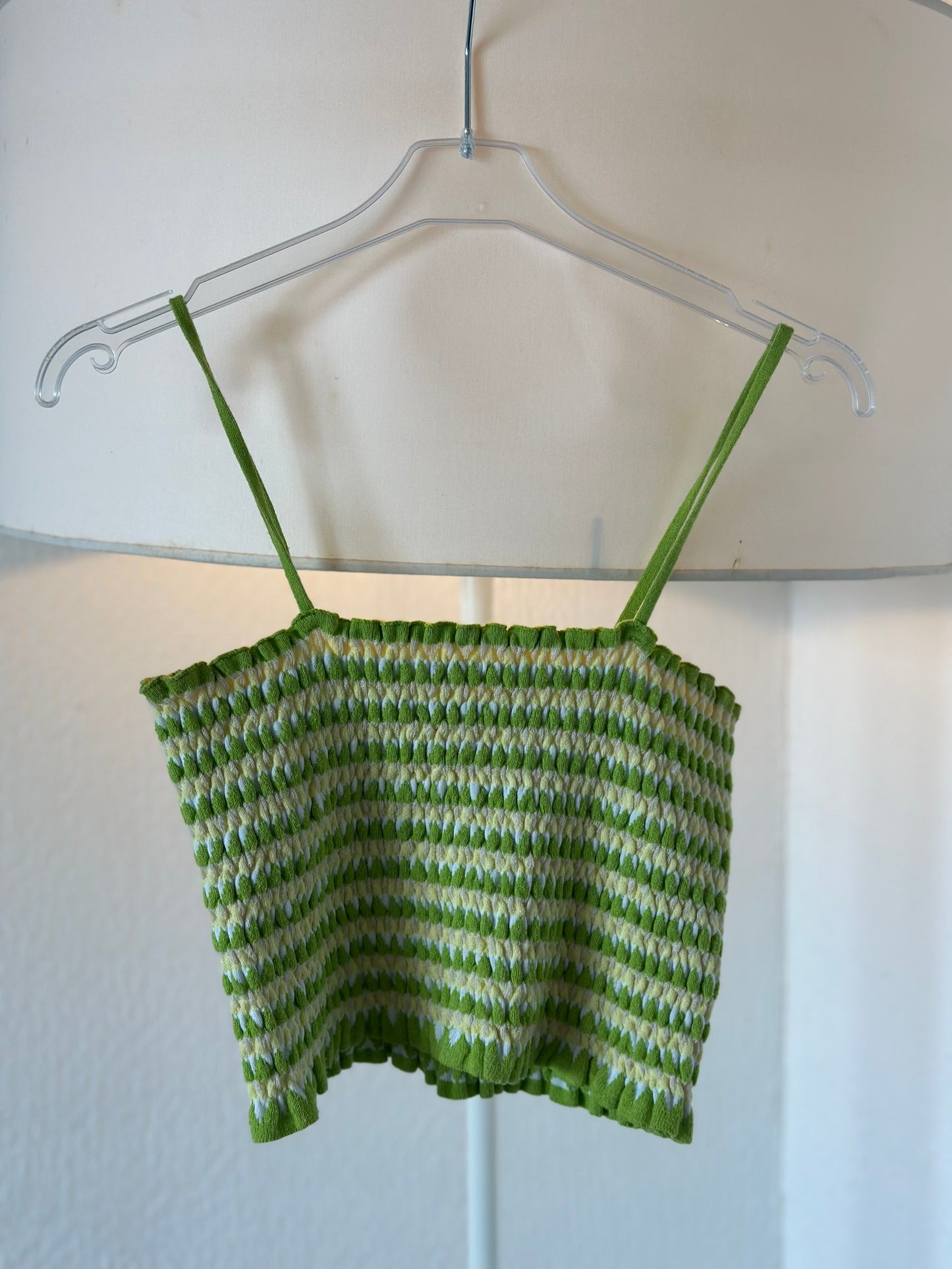Top court vert à motifs T.36