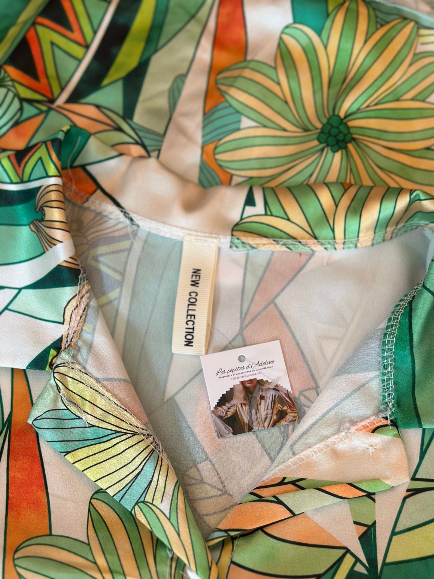 Blouse imprimé tropical T.U