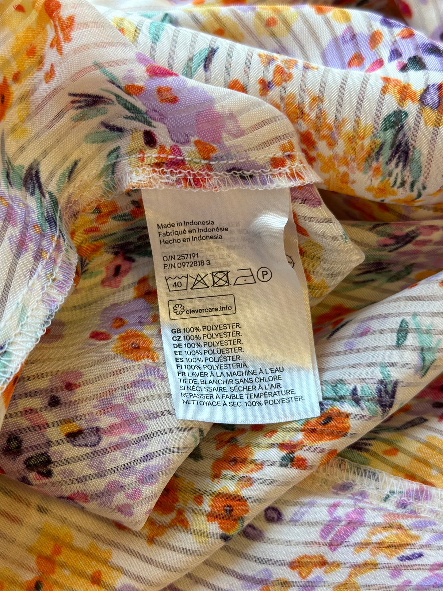 Robe portefeuille à motifs fleuris colorés, T.38