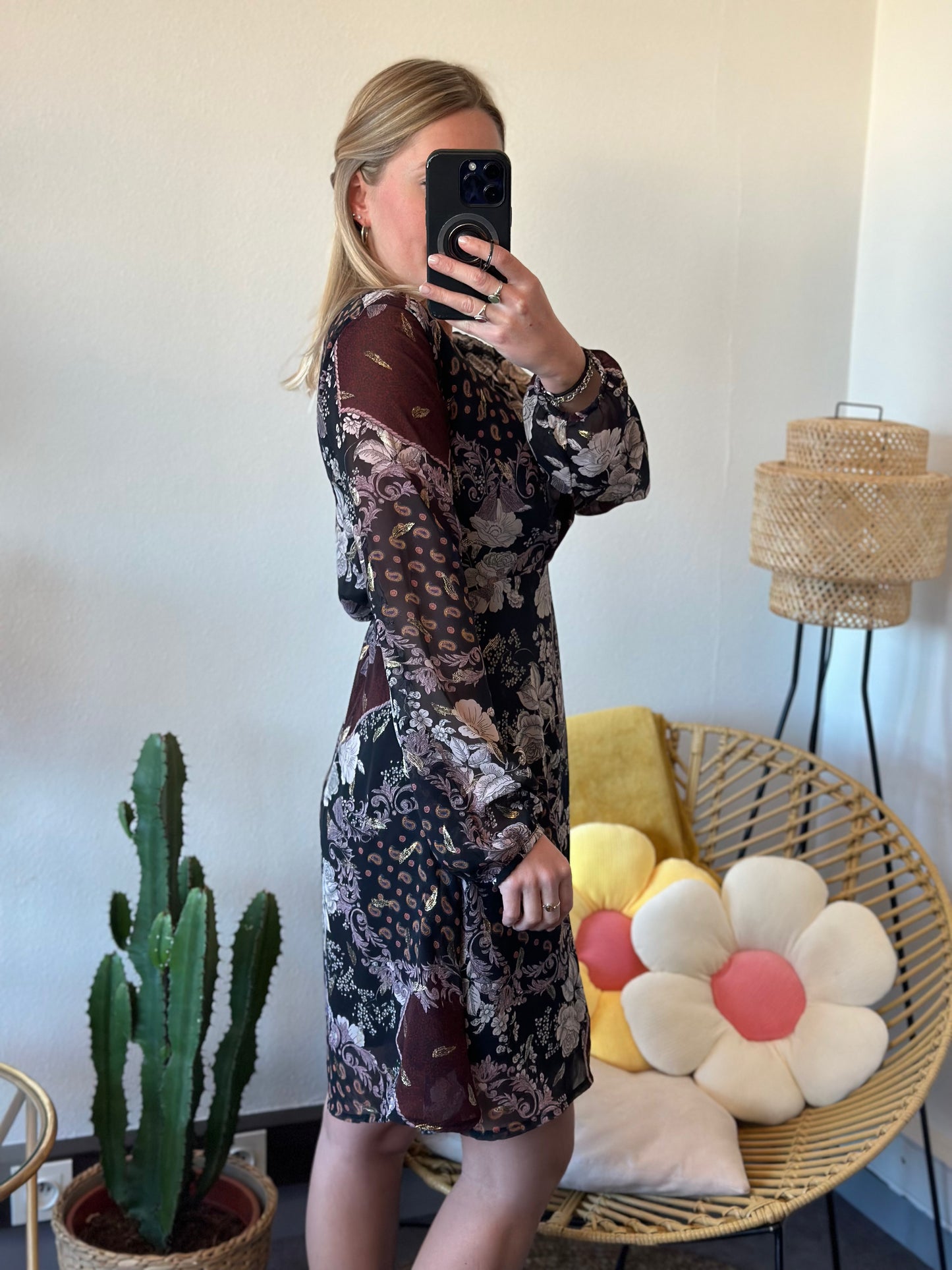 Robe à motifs floraux et paisley T.34