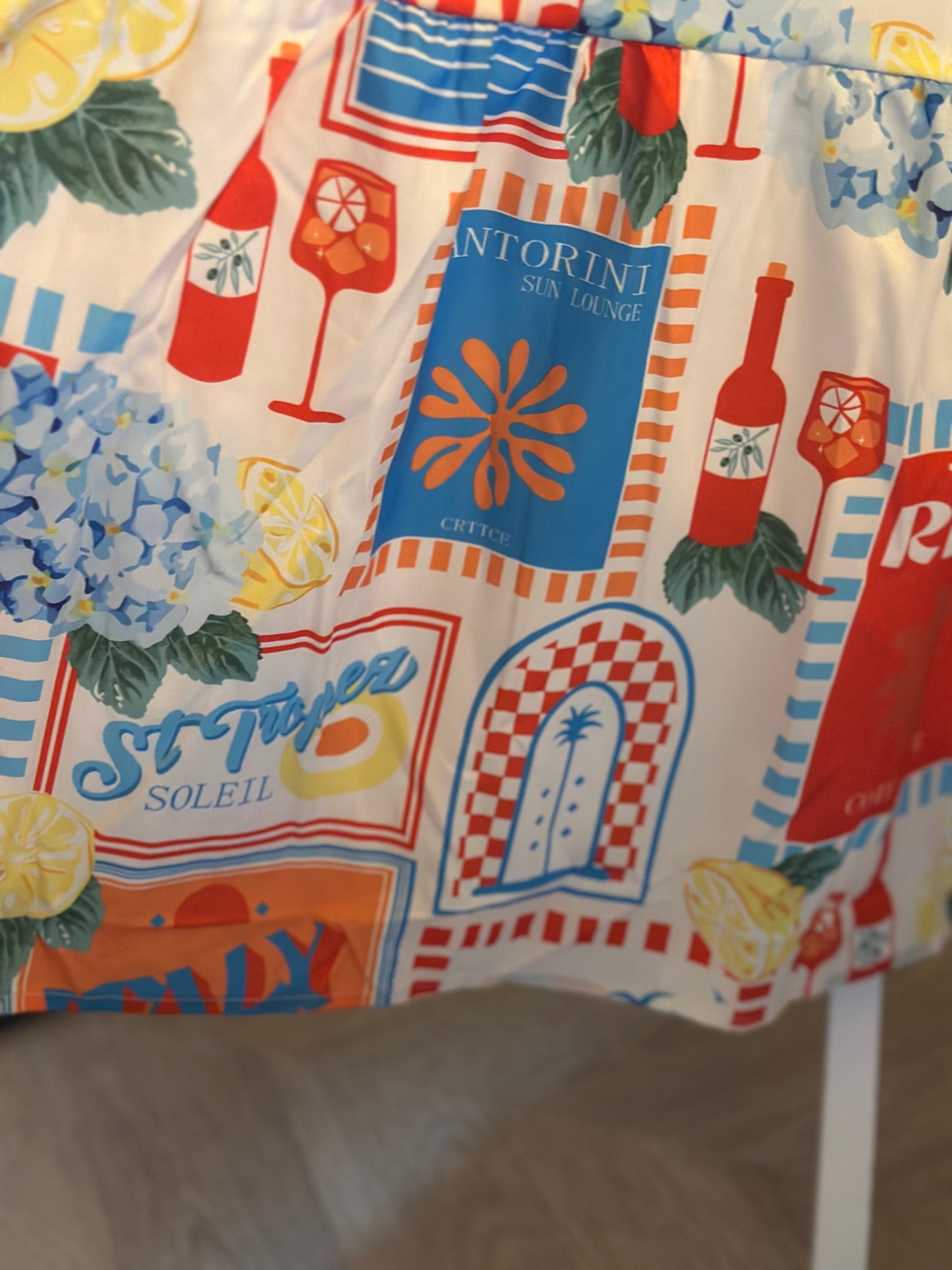 Robe longue imprimée Riviera – neuve, T.36