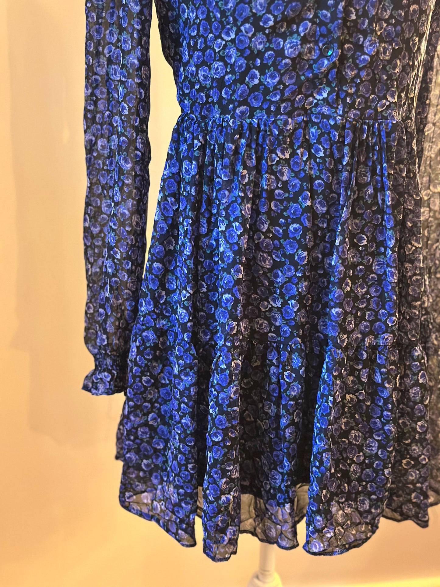 Robe fleurie bleue T.38