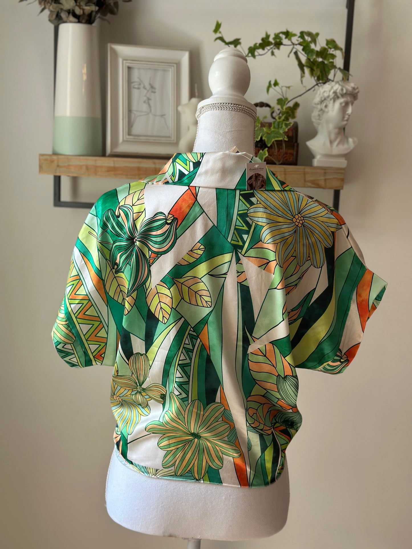 Blouse imprimé tropical T.U