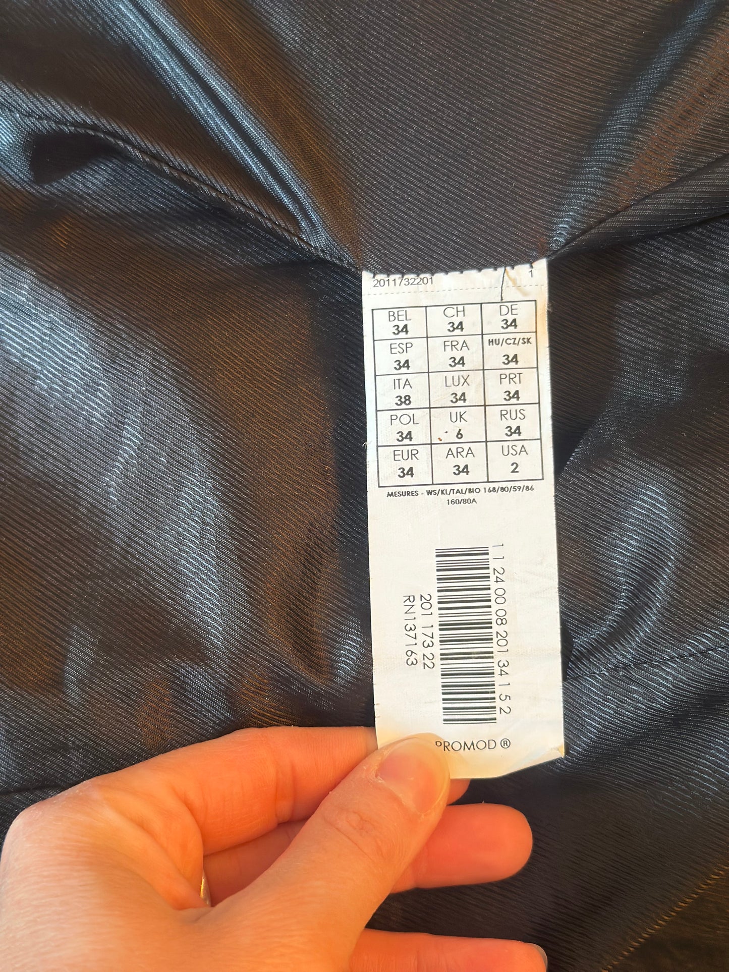 Manteau long carreaux laine modèle Gisèle T.34