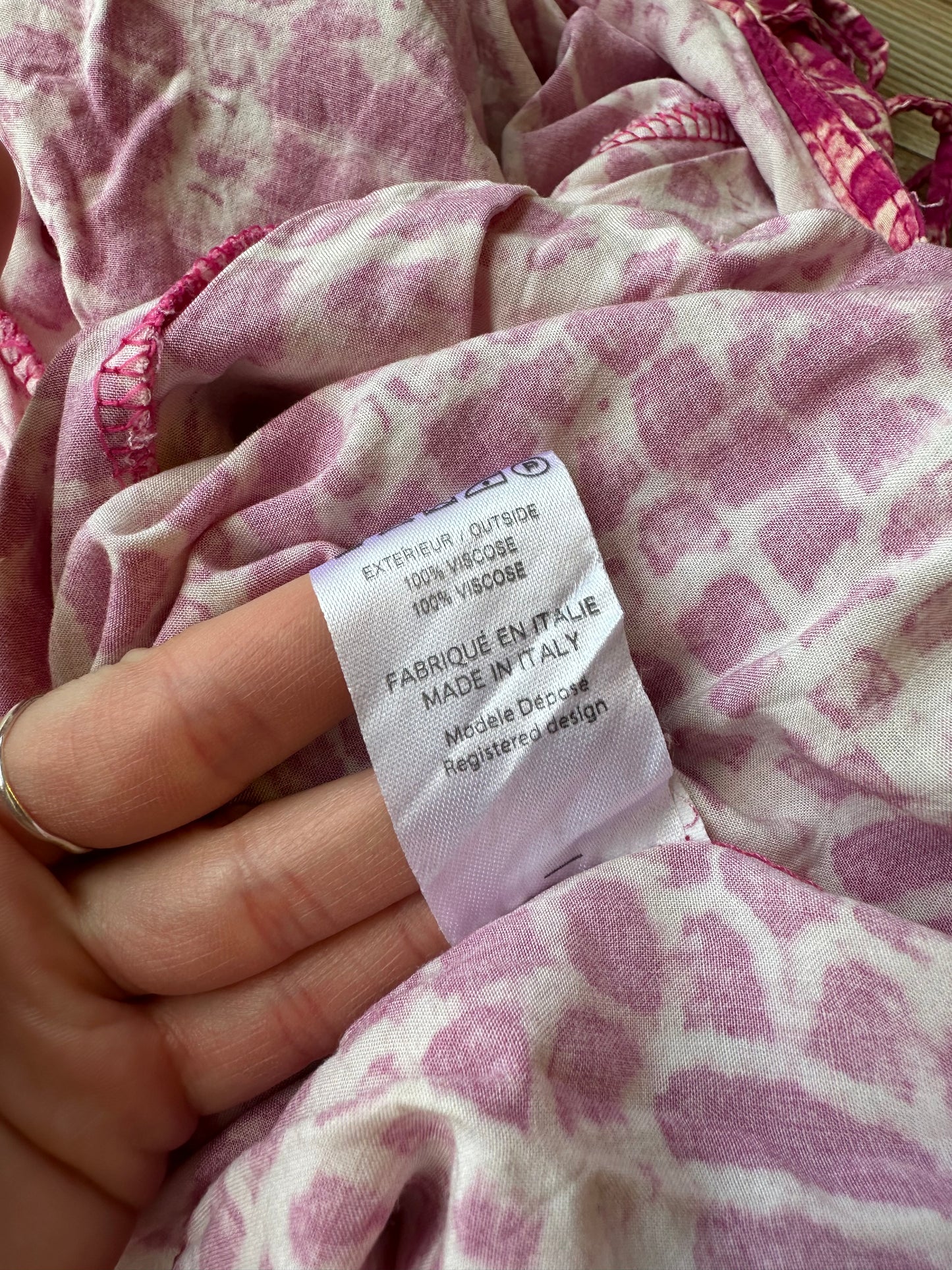Combinaison imprimée tie and dye rose modèle Jude T.36
