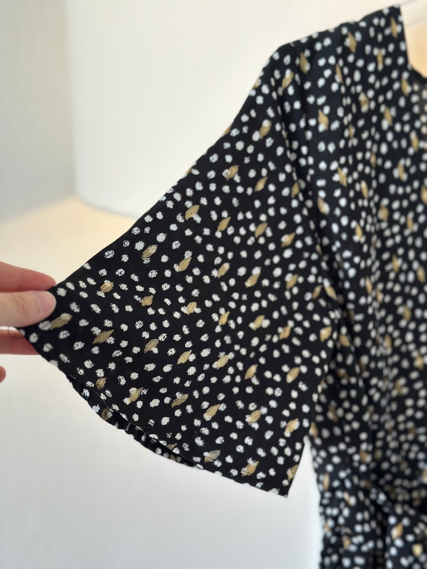 Combishort noir à pois dorés neuve T.34