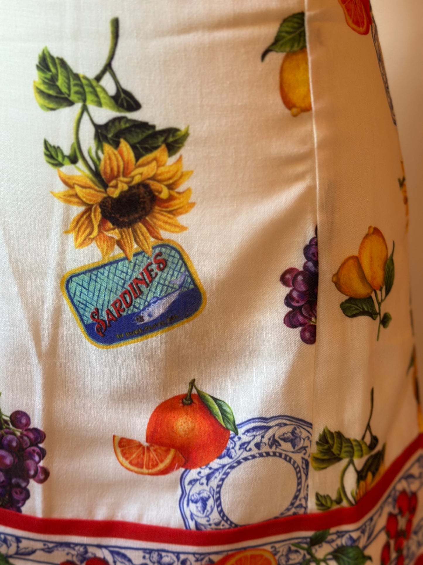 Robe d’été courte à imprimé agrumes – Dos ouvert T.34