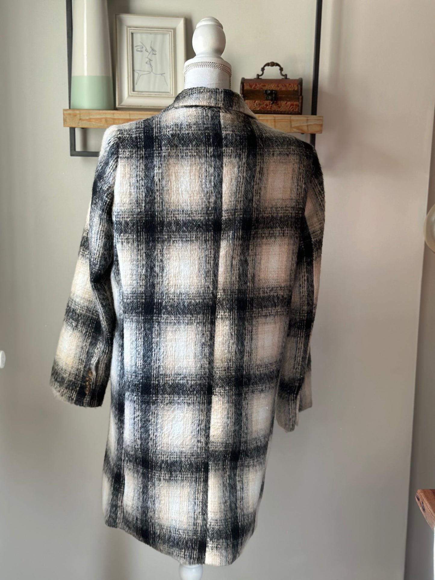 Manteau en laine beige modèle Lamar T.38