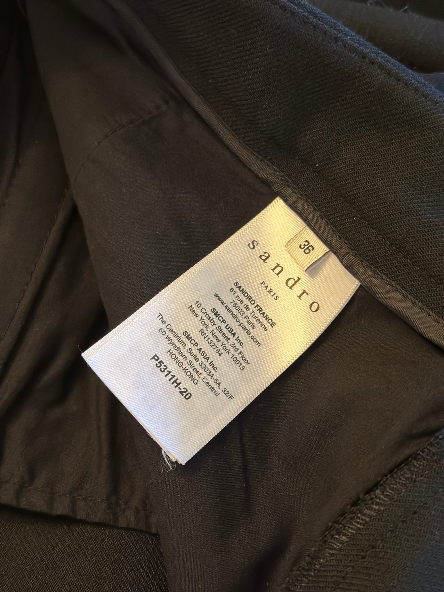 Pantalon noir droit T.36