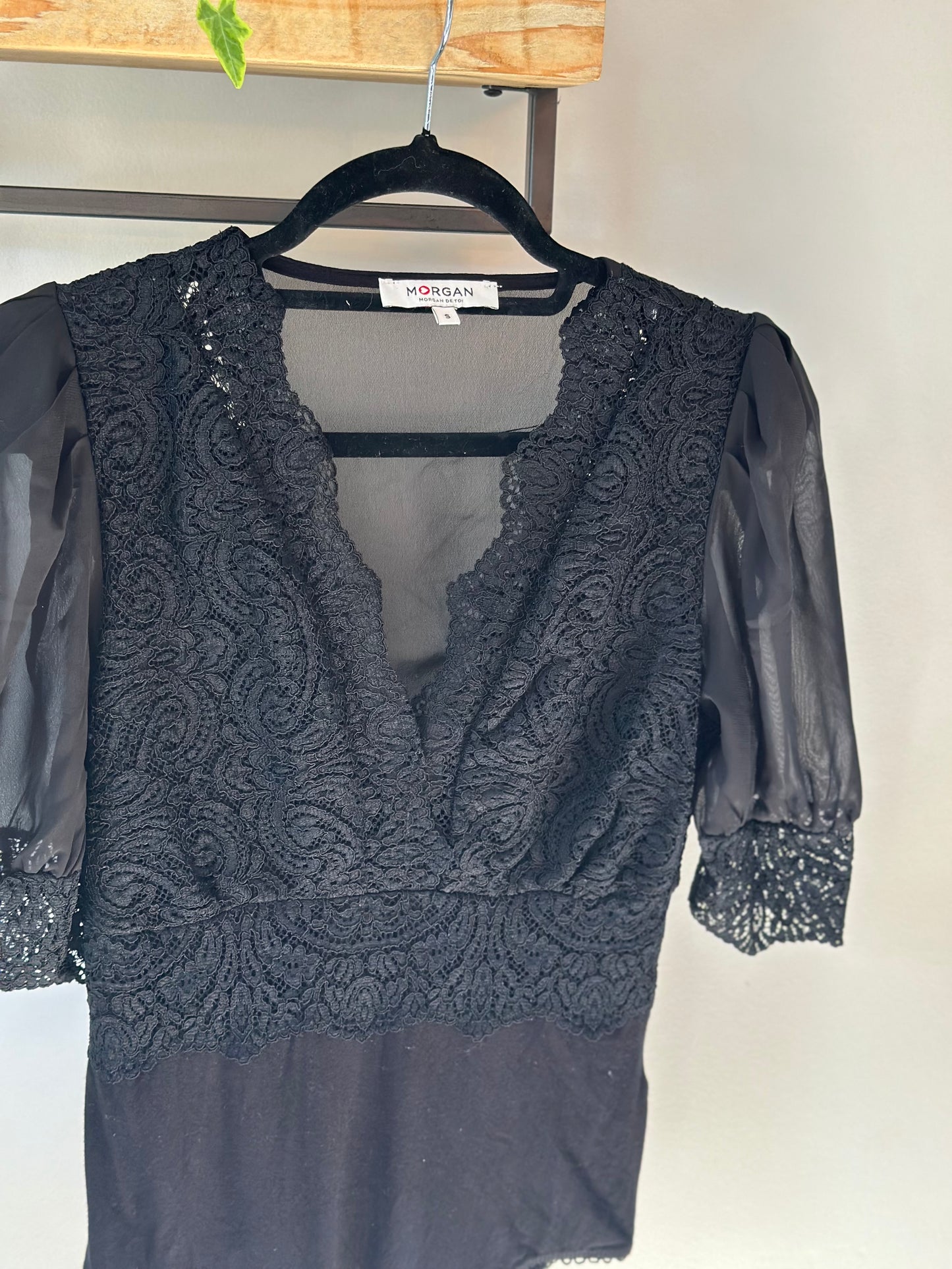 Body en dentelle noire T.36
