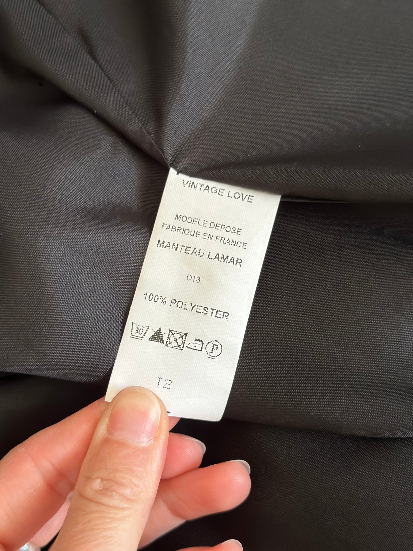 Manteau en laine beige modèle Lamar T.38