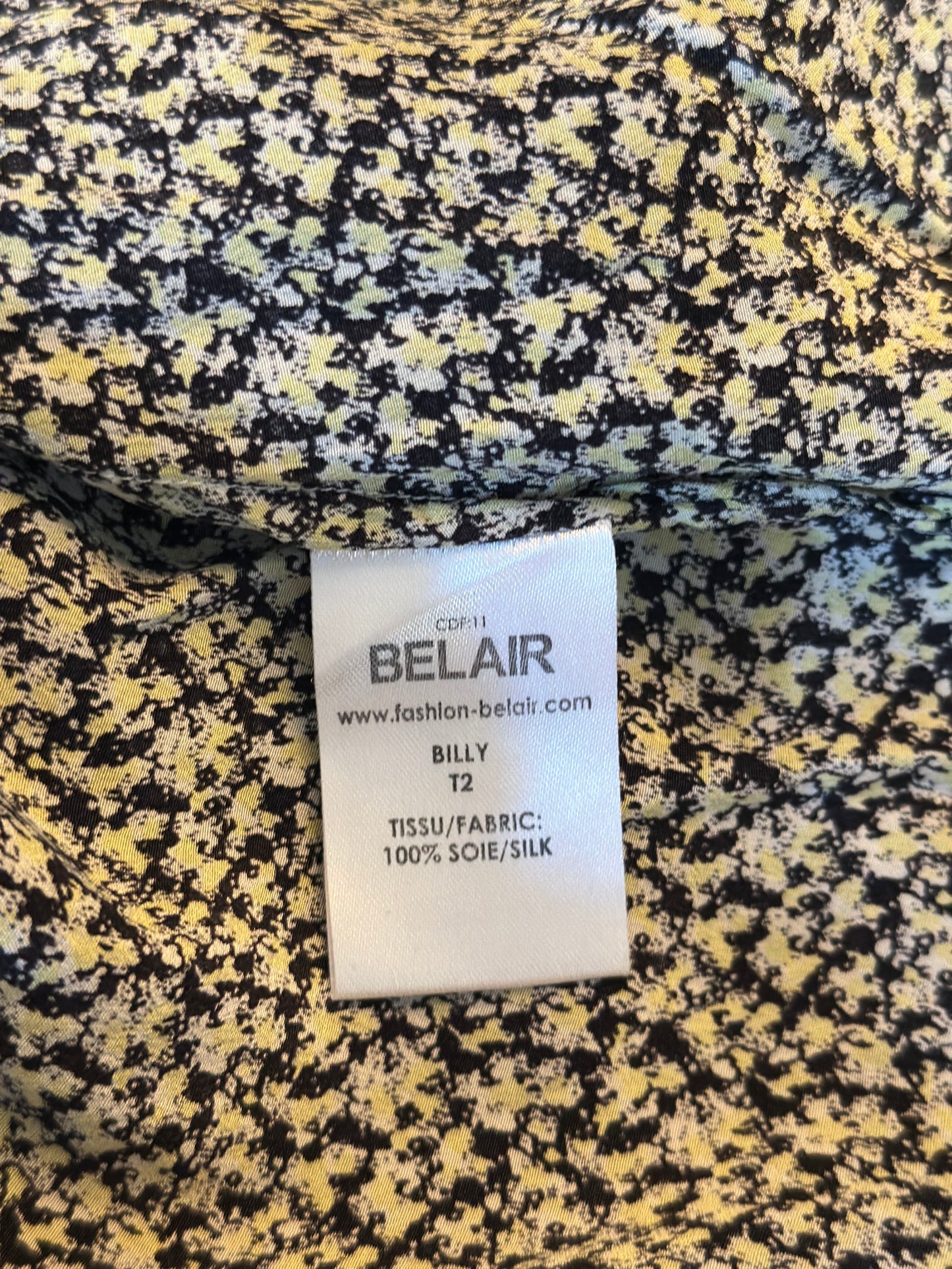 Blouse imprimé fleuri en soie