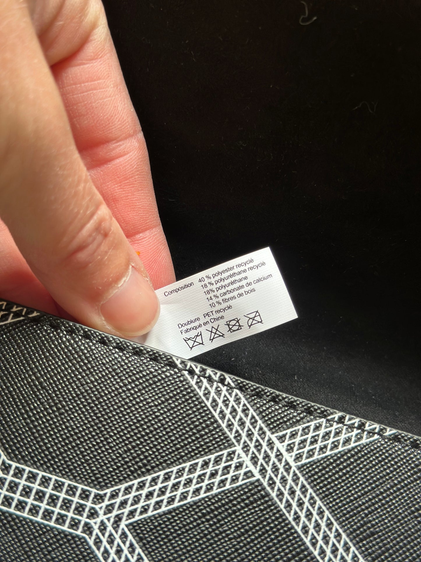 Sac bandoulière motif géométrique