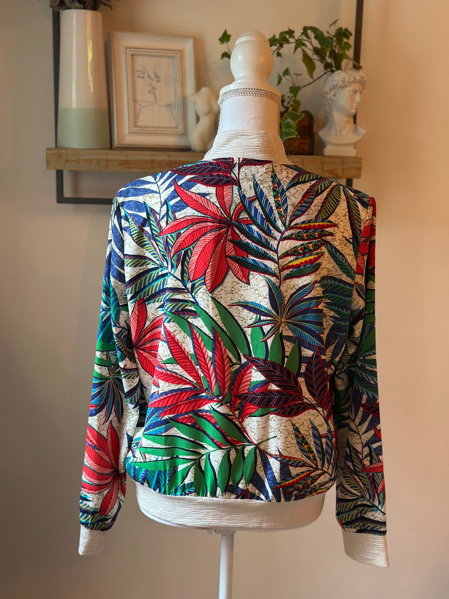 Veste légère/bomber imprimé fleuri T.38