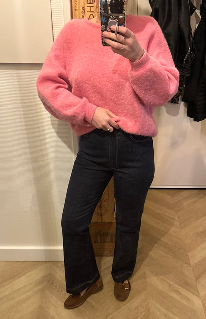 Jean flare denim brut Claudie Pierlot modèle Paolo Court T.36