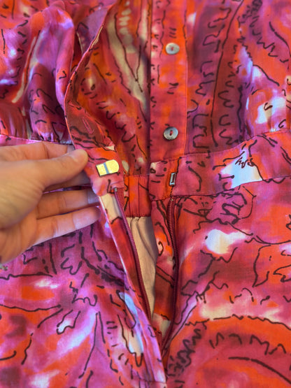 Combishort imprimée paisley T.36