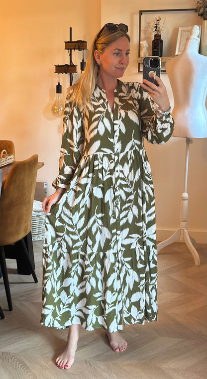 Robe longue motif cachemire modèle Riya T.38
