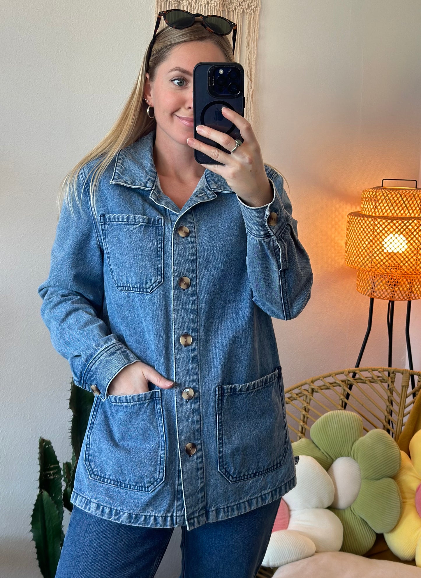 Veste surchemise en jean Alma T36