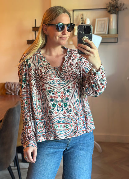 Blouse imprimé bohème T.42