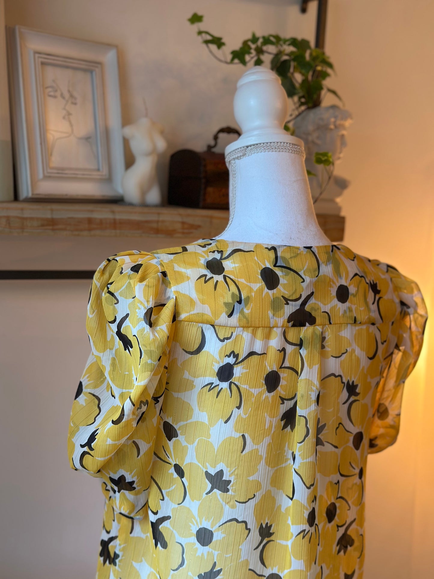 Blouse légère fleurie jaune Morgan – T.34/36