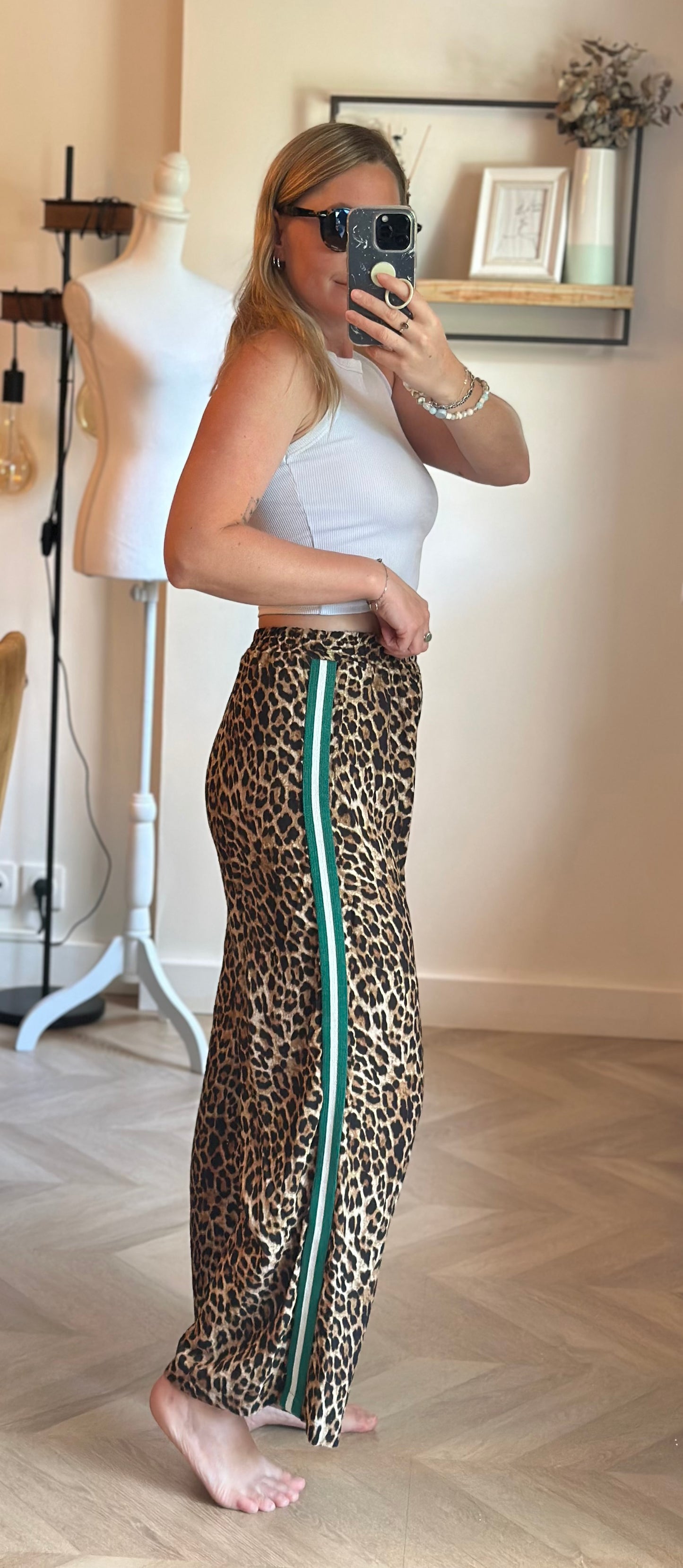 Pantalon fluide léopard Made in Italy T.36