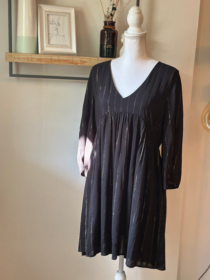 Robe fluide noire T.42