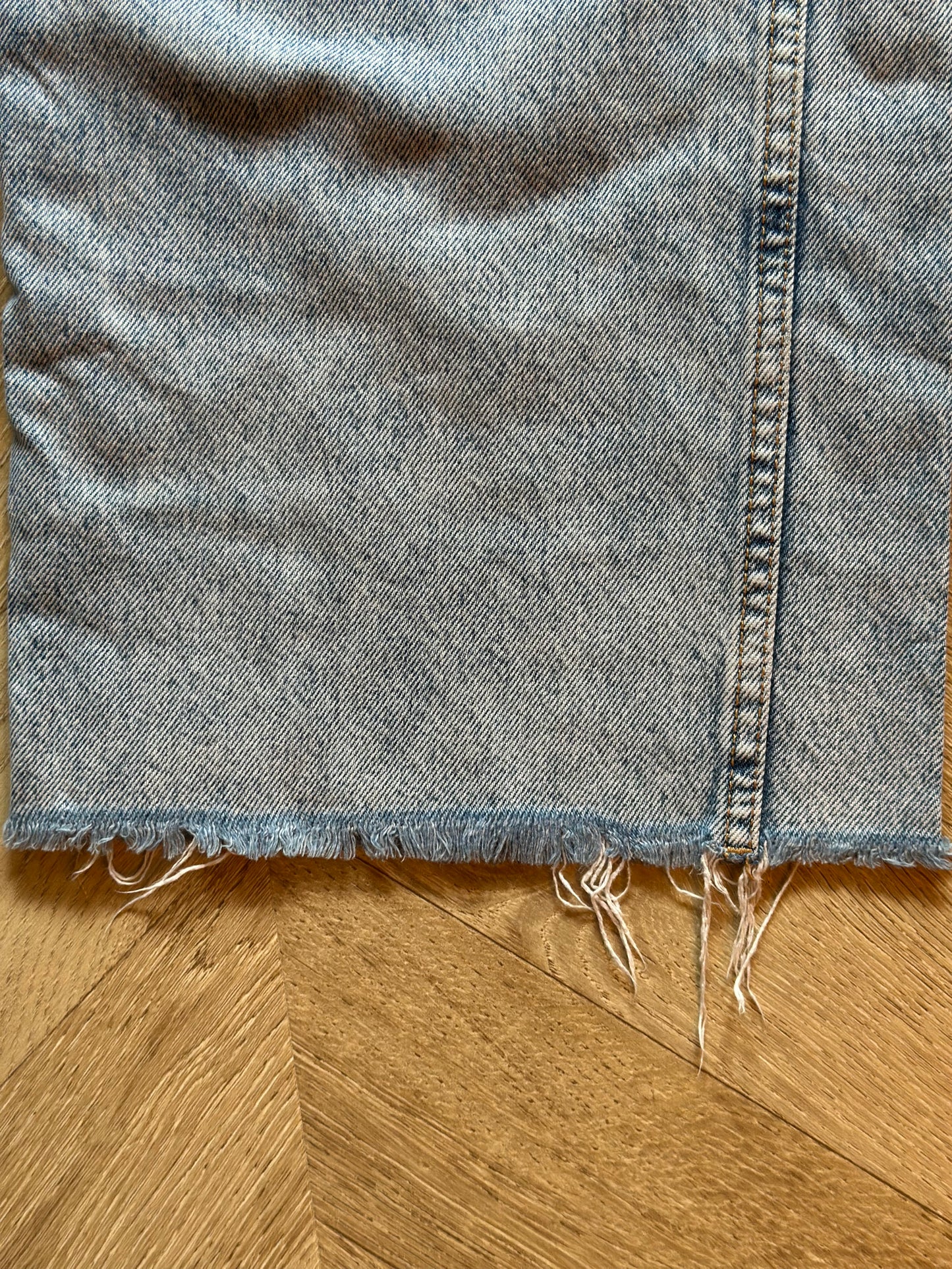 Jean bleu clair à jambes larges modèle Culotte, T.38