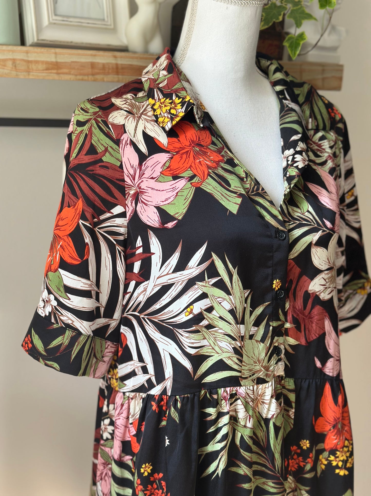 Robe fleurie fluide T.38