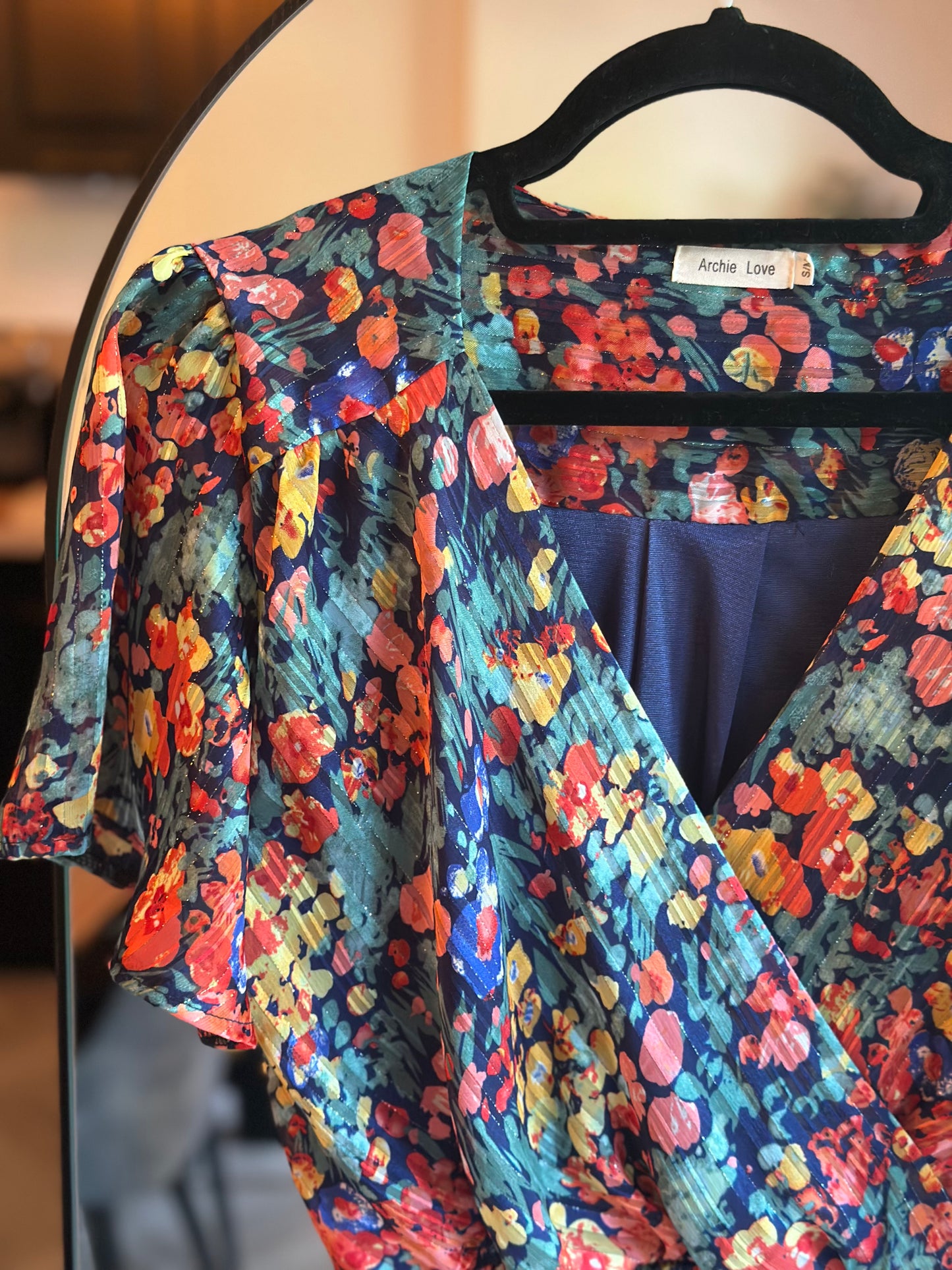 Robe fleurie multicolore T.36/38
