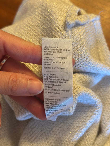 Pull maille écru irisé T.40