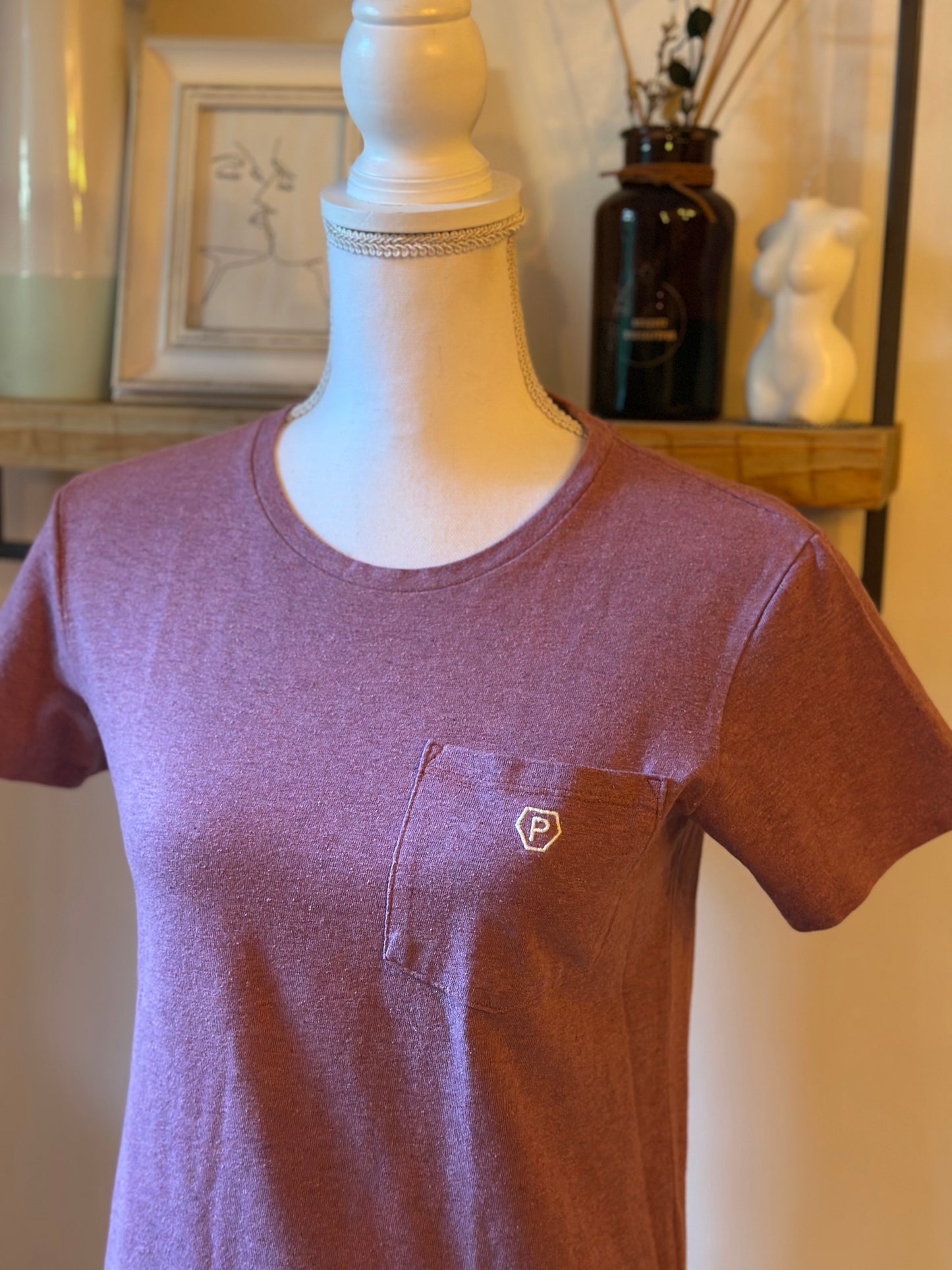 T-shirt imprimé Clean Climb rose chiné T.XS/S