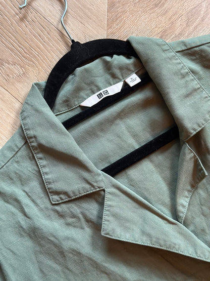 Combishort kaki en lin T.40