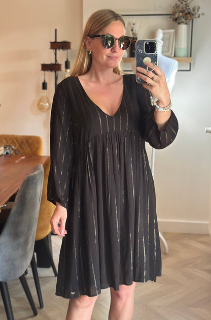 Robe fluide noire T.42