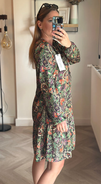 Belle robe fluide et légère à imprimé floral, T.34