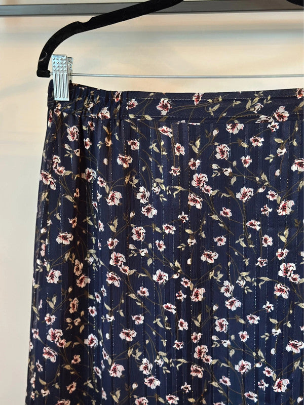 Jupe midi fleurie T.42