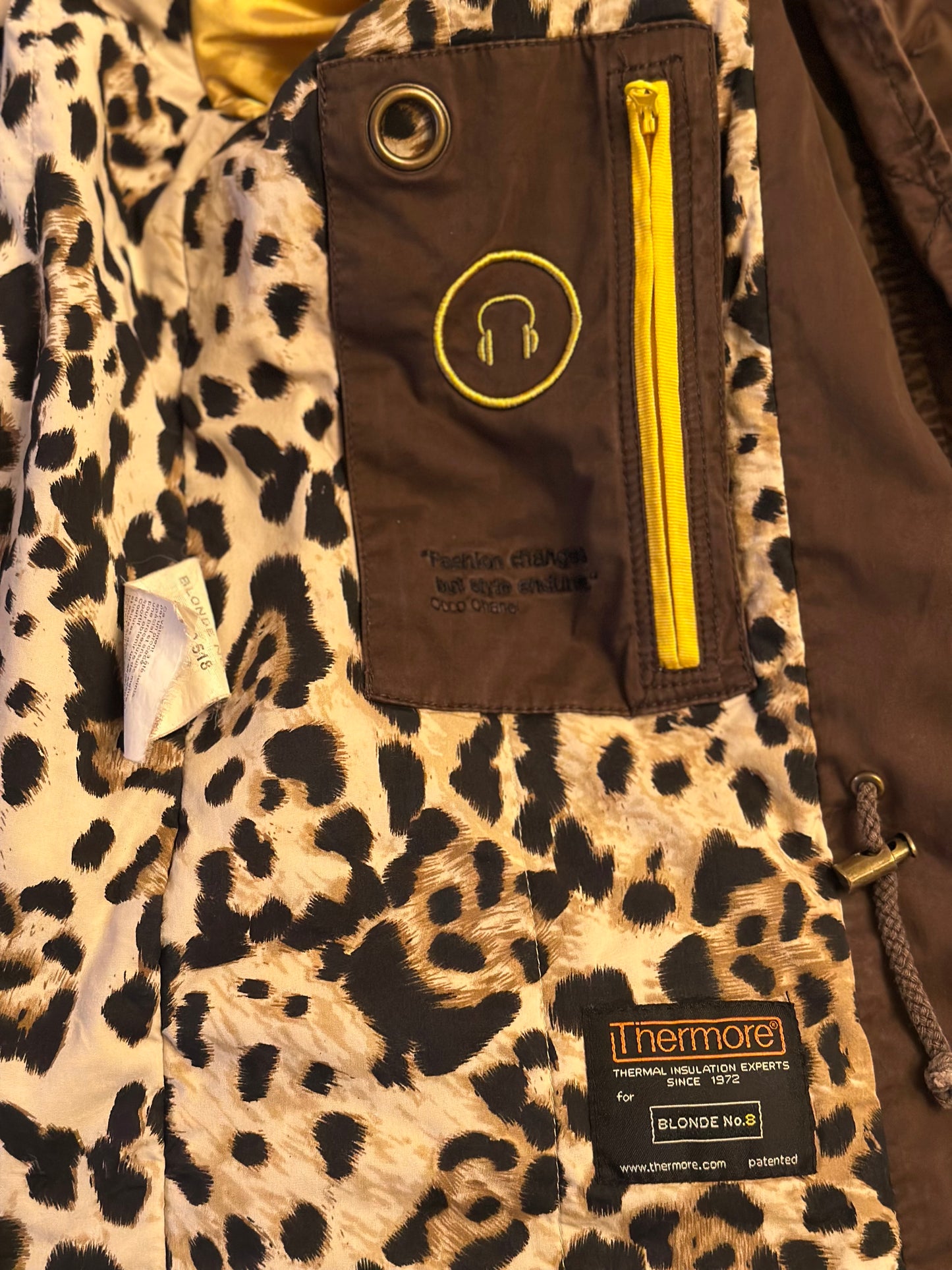 Parka chaude doublée fausse fourrure T.38