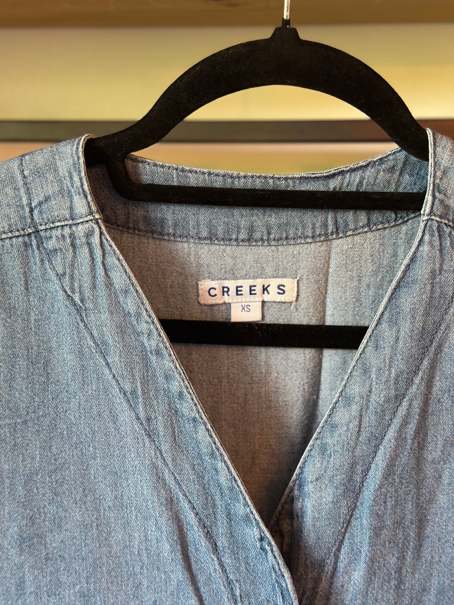 Combinaison denim bleu coton style casual chic T.34