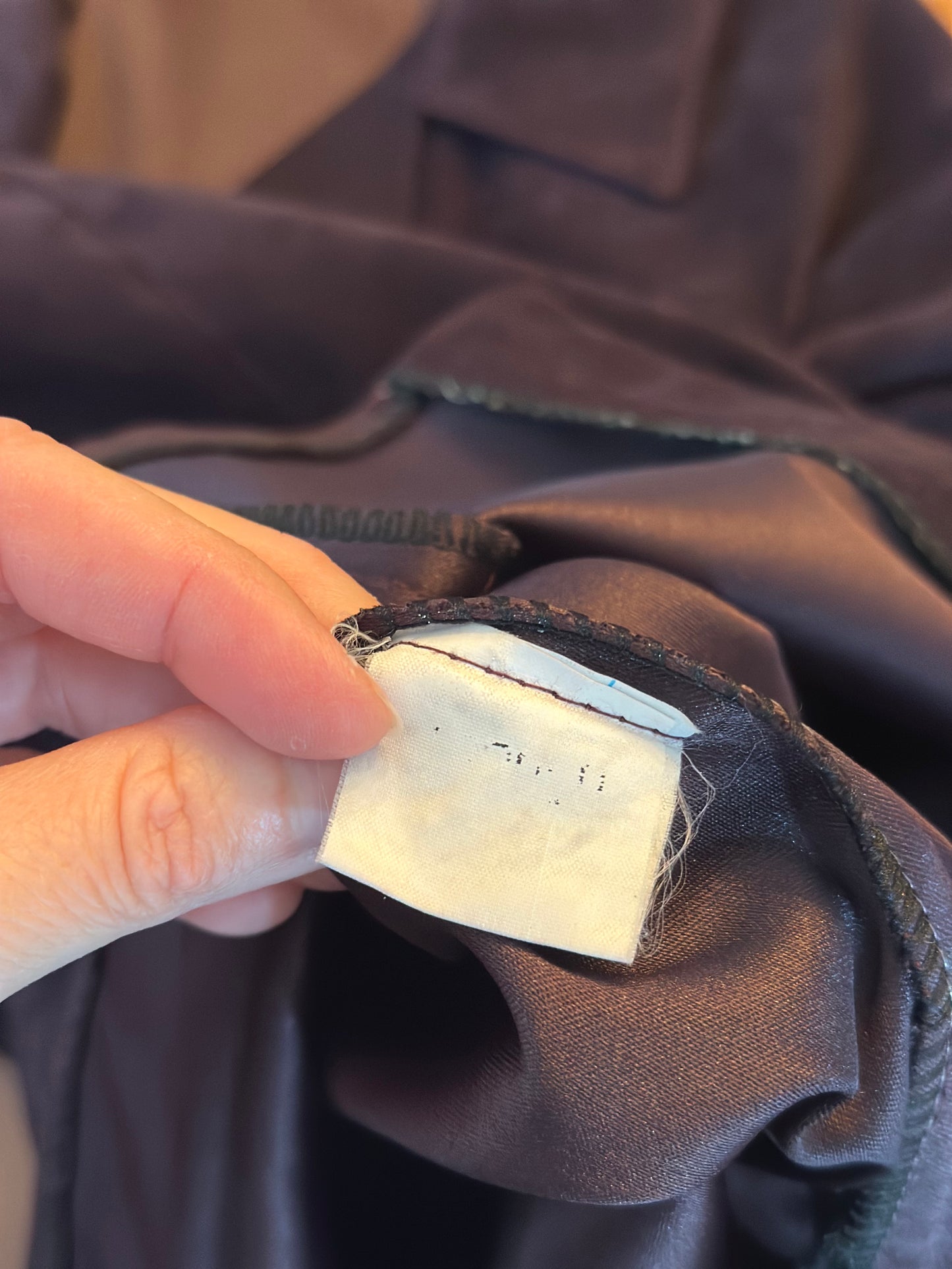 Veste vintage velours violine brodée – Taille 40/42 – Made in France