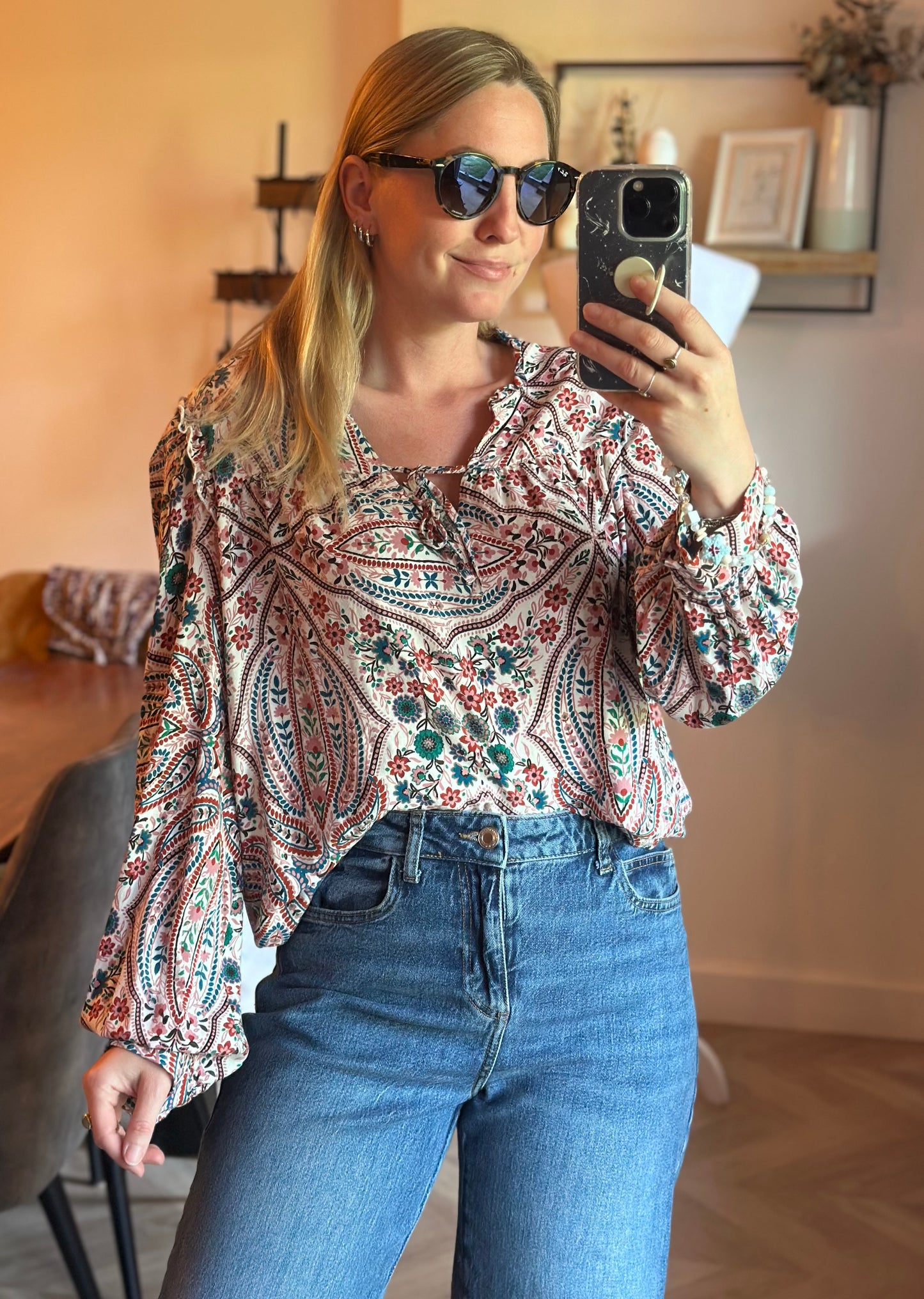 Blouse imprimé bohème T.42