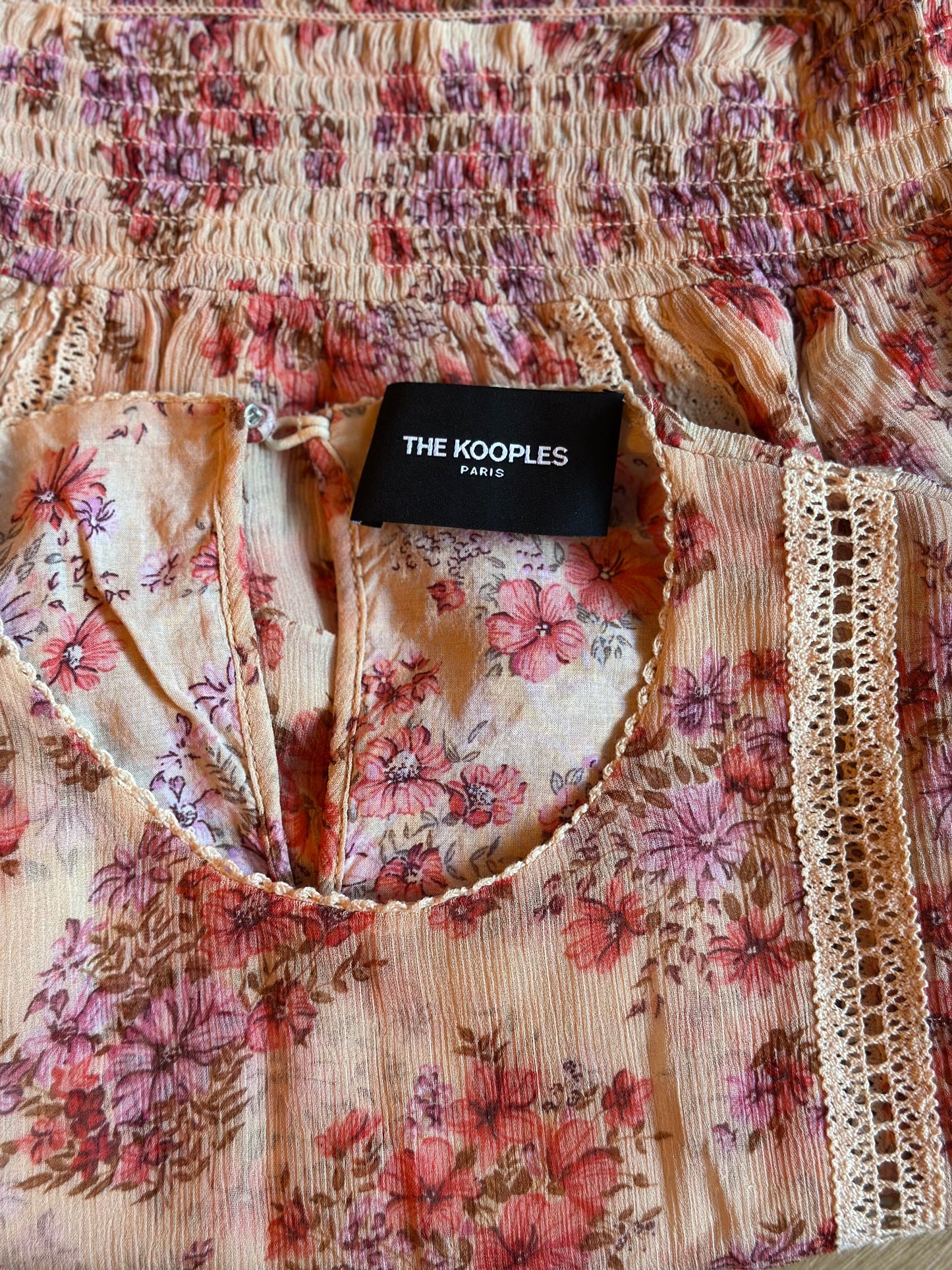 Blouse fleurie en viscose T.34/36