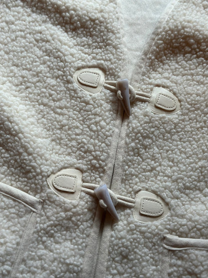 Gilet sans manches effet moumoute écru T.U