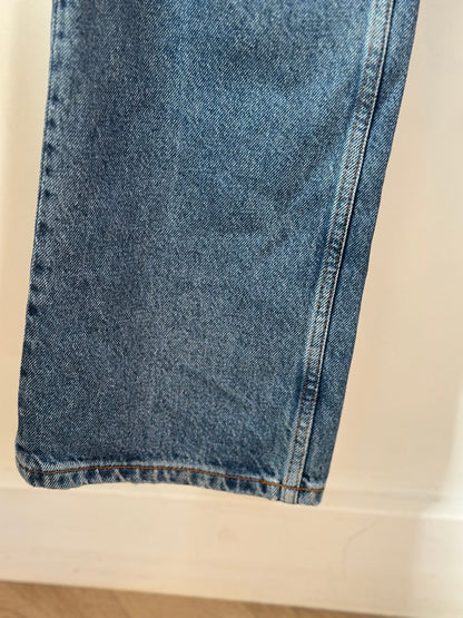 Jean droit bleu denim T.38