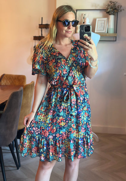 Robe fleurie multicolore T.36/38