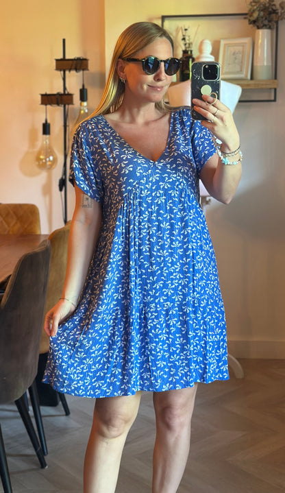 Robe fluide imprimé fleuri lurex T.38