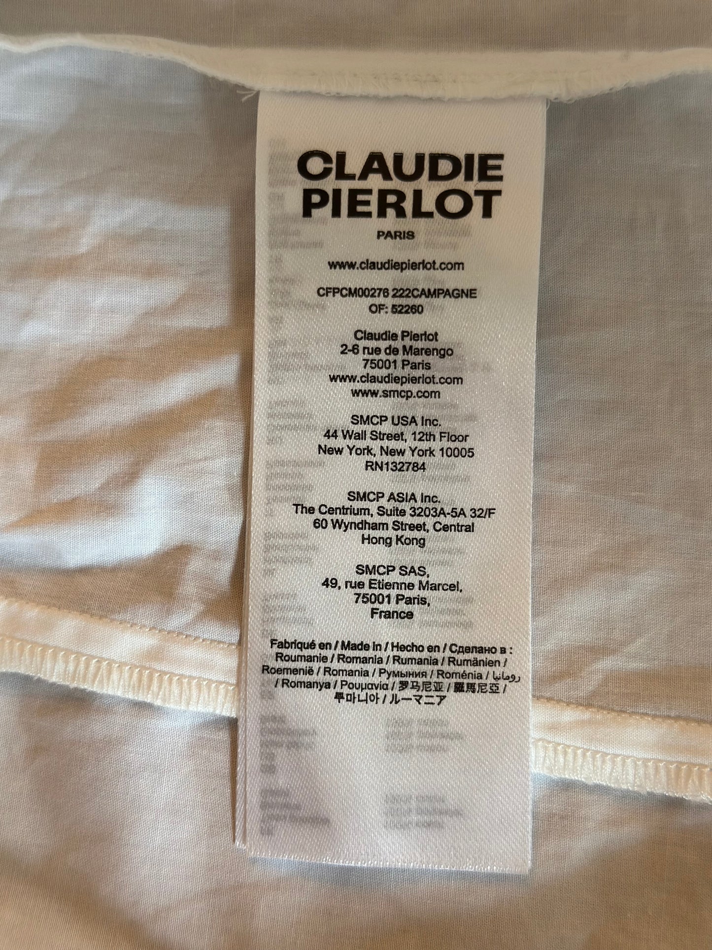 Blouse en coton broderie, anglaise T.36