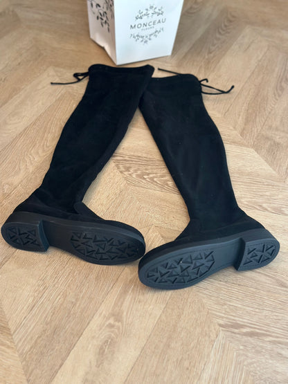 Cuissardes effet velours noir Besson neuf P.36