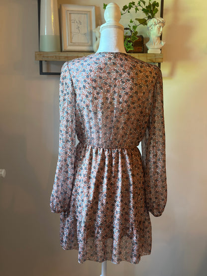 Robe fluide en toile de viscoce fleurie T.36