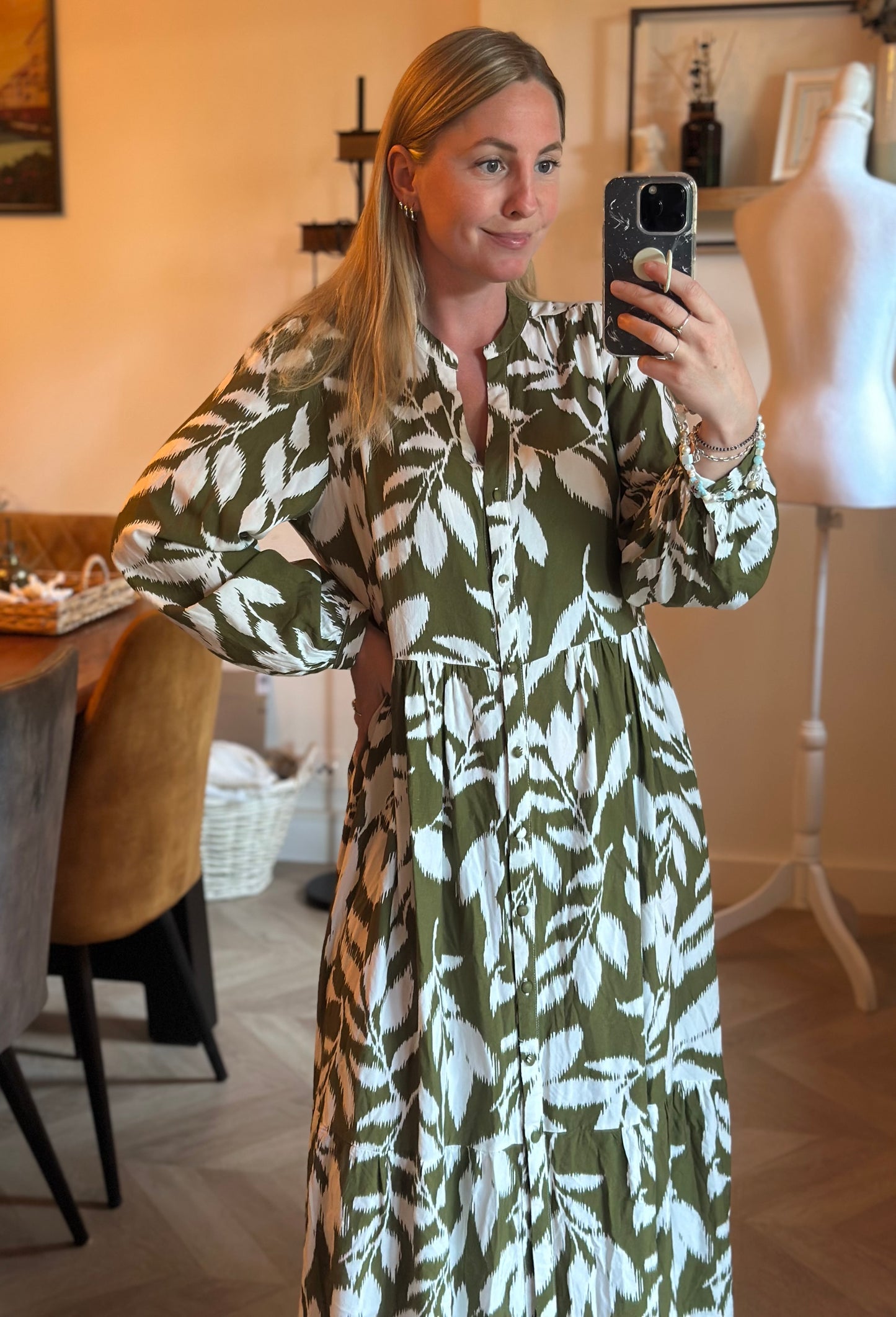 Robe longue motif cachemire modèle Riya T.38