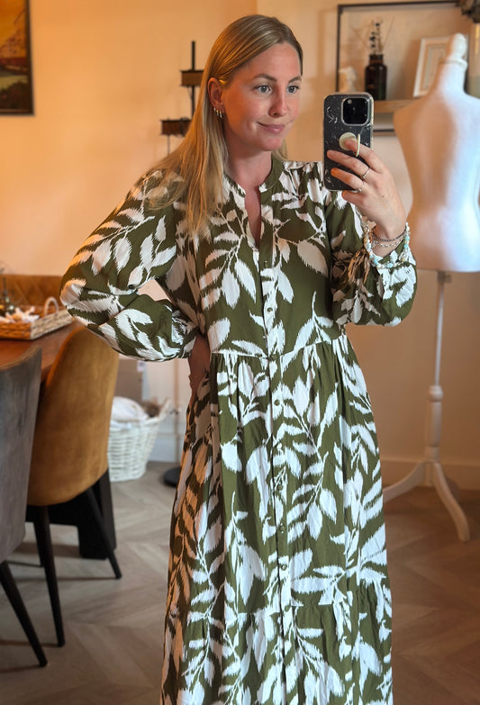 Robe longue motif cachemire modèle Riya T.38